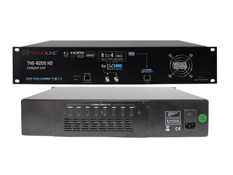 [THE - 8200HD] THE - 8200HD - 8 X HDMI -> 4 X DVB-T/C + IP