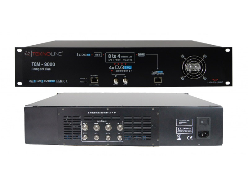 [TQM - 8000] TQM - 8000 - 8 X Tuner+CI -> 4 X DVB-T/C + IP